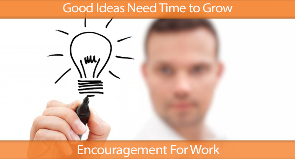 Good Ideas Need Time to Grow