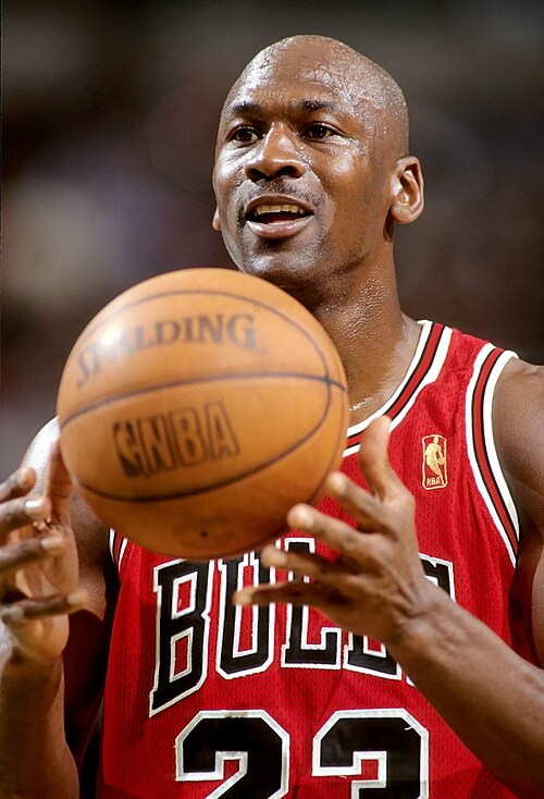 "Michael Jordan during the Gatorade Be Like Mike era, illustrating organizational vision and leadership."